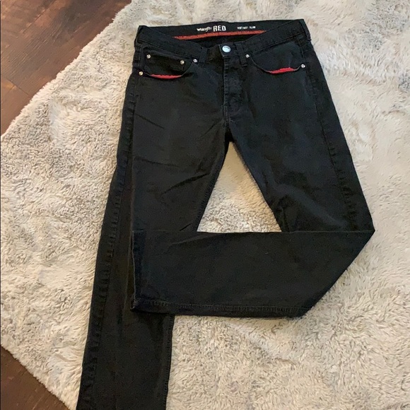 wrangler red pants